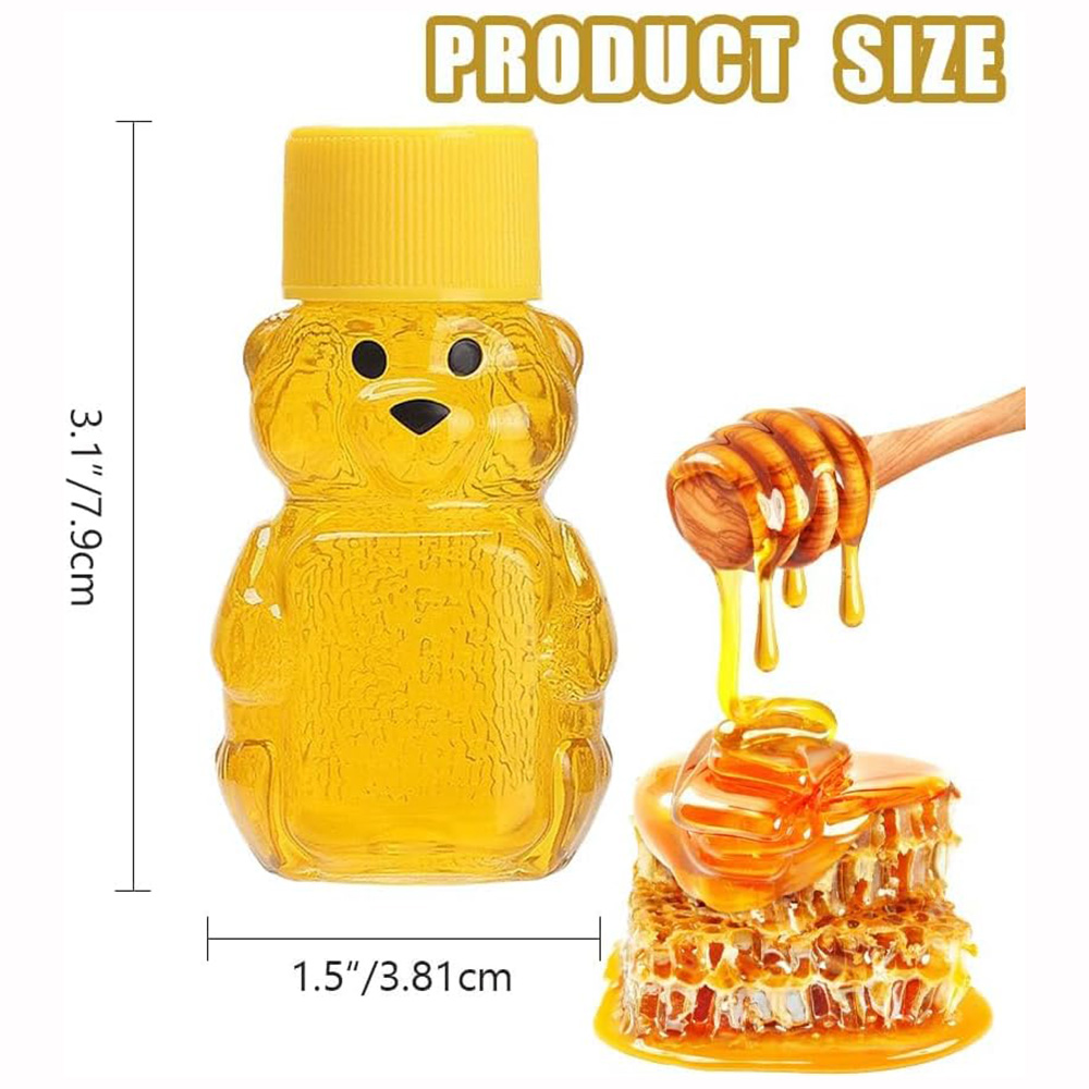 24 adet 2 oz plastik bal ayı ş - Baby Food Jars With Lids incelemesi ve fiyatı